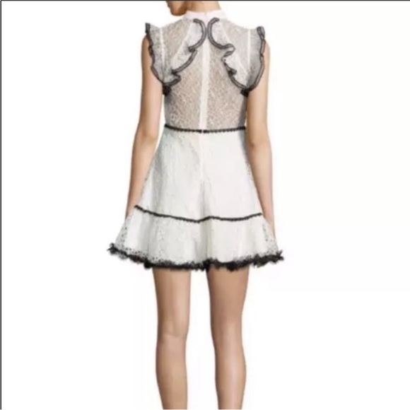 Alexis lily lace choker dress white black small - Picture 5 of 8